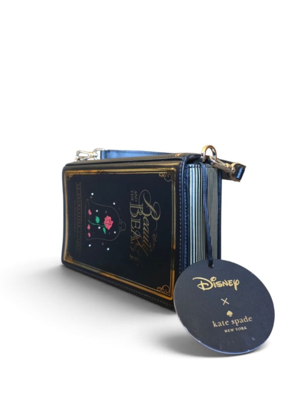NWT Kate Spade x Disney Beauty Beast 3D Story Book Leather Crossbody Bag Rare - Picture 3 of 16